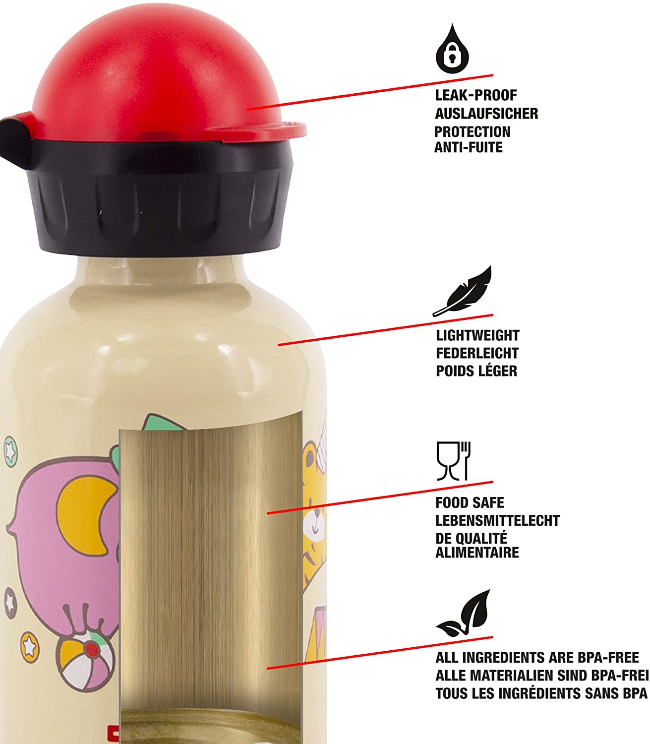 Sigg Children's Drinking Bottle (0.3 L), Pollutant-Free Children's Bottle with Leak-Proof Lid - Image 3