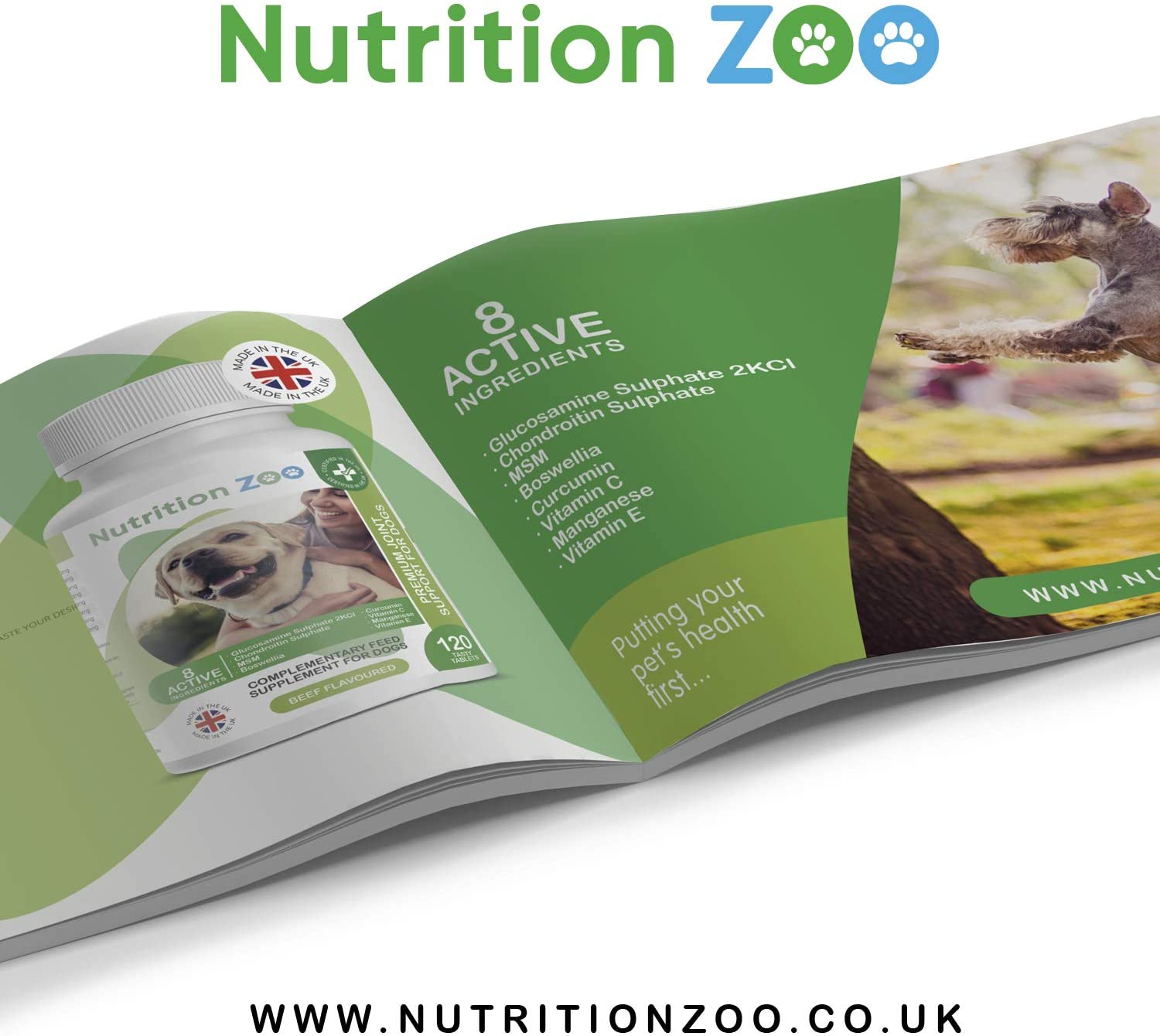 NutritionZoo Joint Care Supplements for Senior Dogs - Pack of 120 Tablets of Chondroitin and Glucosamine for Dogs with Stiff Joints - Image 4
