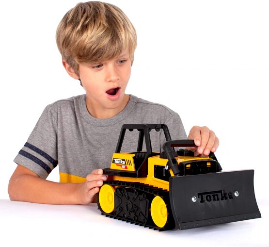 Tonka 6027 Steel Classic Bulldozer, Bulldozer Truck Toy for Children, Kids Construction Toys for Boys and Girls, Vehicle Toys for Creative Play, Toy Trucks for Children Aged 3+ - Image 2