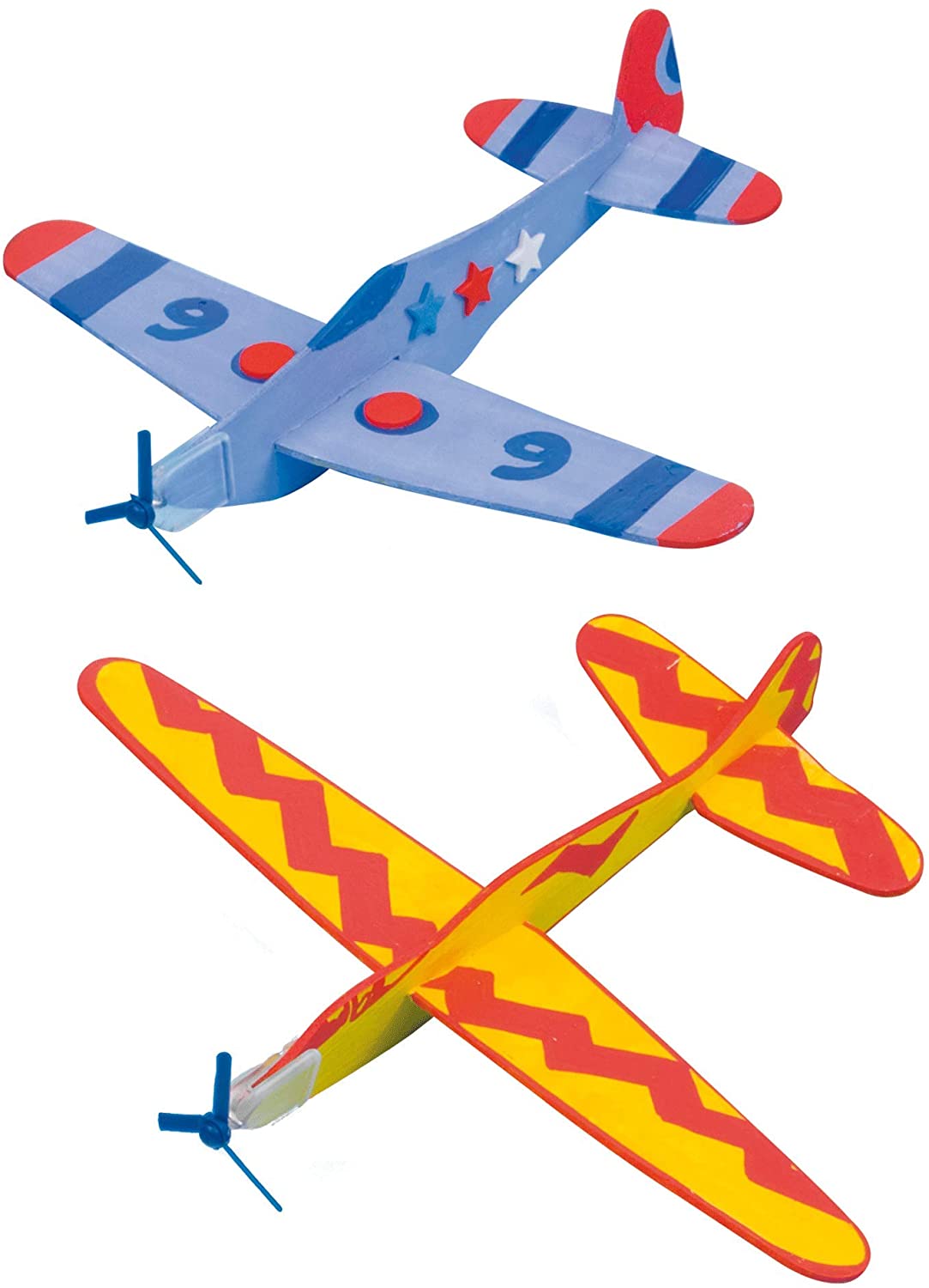 Baker Ross Make Your Own Flying Gliders, Arts and Crafts for Kids to Colour in Party Bag Fillers - Image 3