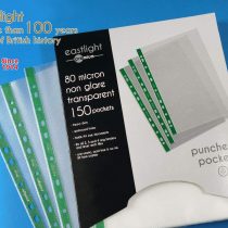 Eastlight Punched Pockets A4 Non Glare, Heavy Duty [ Box of 150 ]