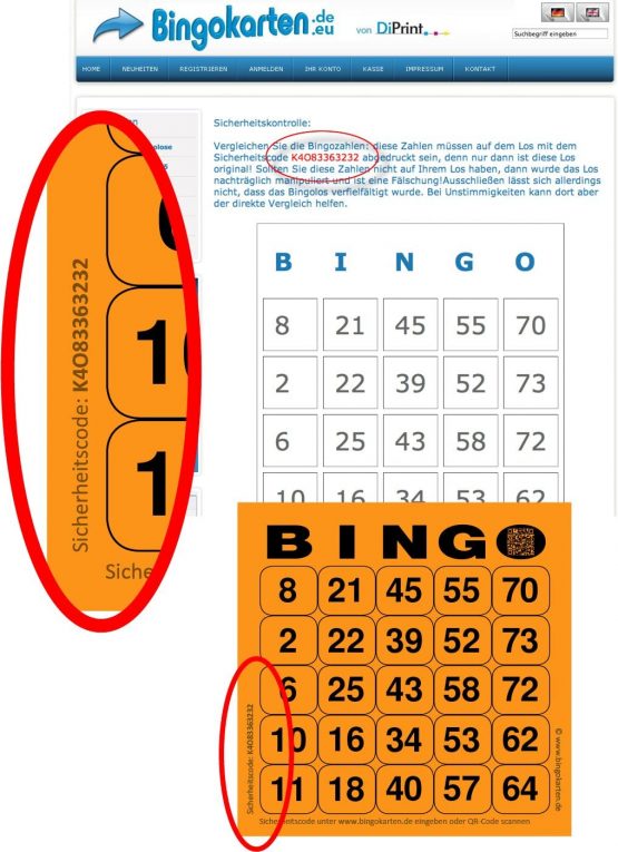 DiPrint 200 large printed Bingo cards for seniors system 25 from 75 (red) - Image 3