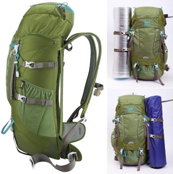 Eshow Hiking Rucksack Trekking Backpack 40 L for Men and Women with Rain Cover and Inner Frame - Image 4