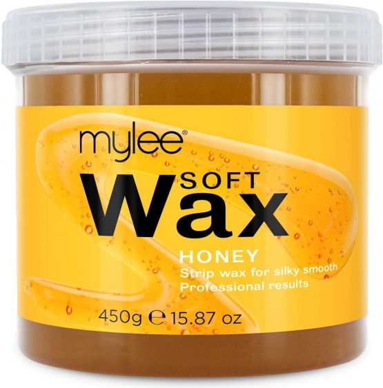 Mylee Honey Soft Creme Wax for Sensitive Skin 450g, Microwavable & Wax Heater Friendly, Ideal for All Body Area Stubborn Coarse Hair Removal