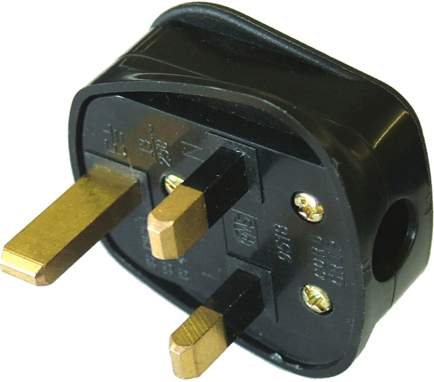 Faithfull Power Plus FPPPLUG13R 13A 230V Plastic Plug - Black, 240V 13A
