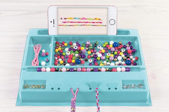 Make It Real - Mega Jewelry Studio - DIY Bead Necklace and Bracelet Making Kit for Tween Girls - Arts and Crafts Kit with Beads and Charms for Unique Jewelry Making - Includes Case - Image 4