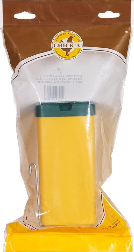 UKAL - Plastic rabbit drinking trough with anti-drip water dispenser - 0.5 litres. - Image 3