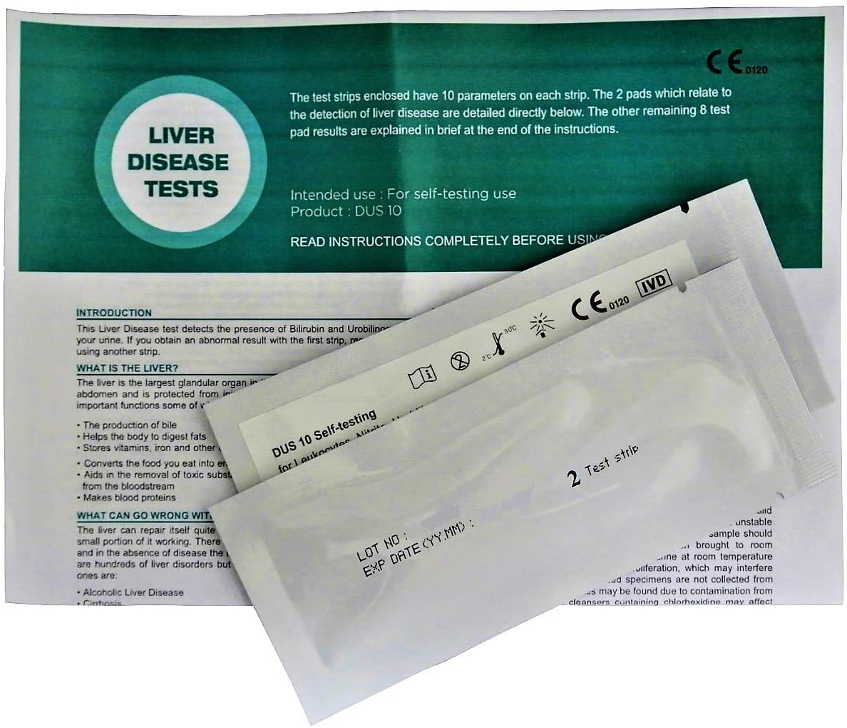 2 x Home Liver Function Urine Tests