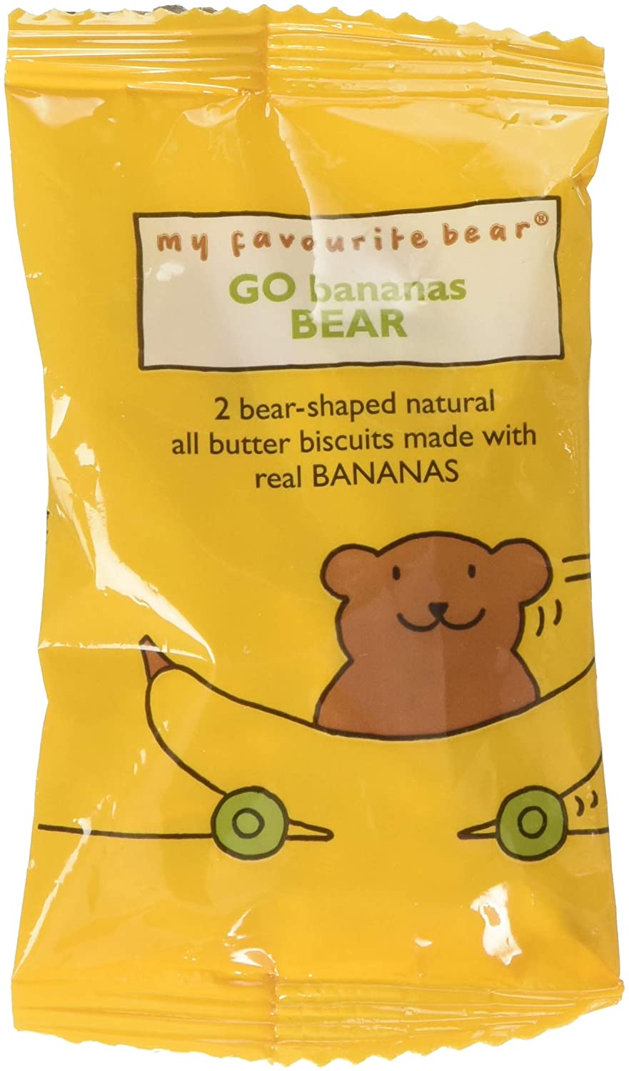 Artisan Biscuits My Favourite Bear Banana Bear Shaped Biscuits Twin Pack, 25 g, 25 g (Pack of 1)