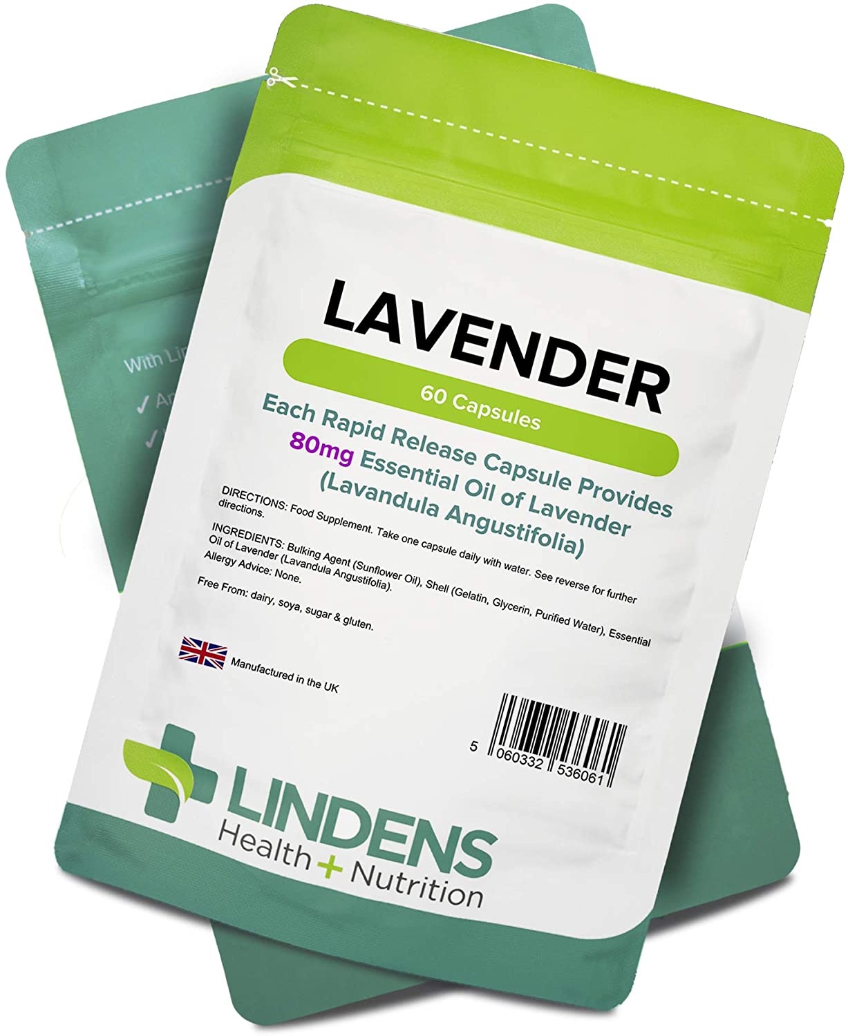 Lindens, Lavender Essential Oil 80mg, 60 Capsules, 1 a Day, UK Made, Rapid Release Softgel Capsule, Stress Relief, Relaxation - Image 4