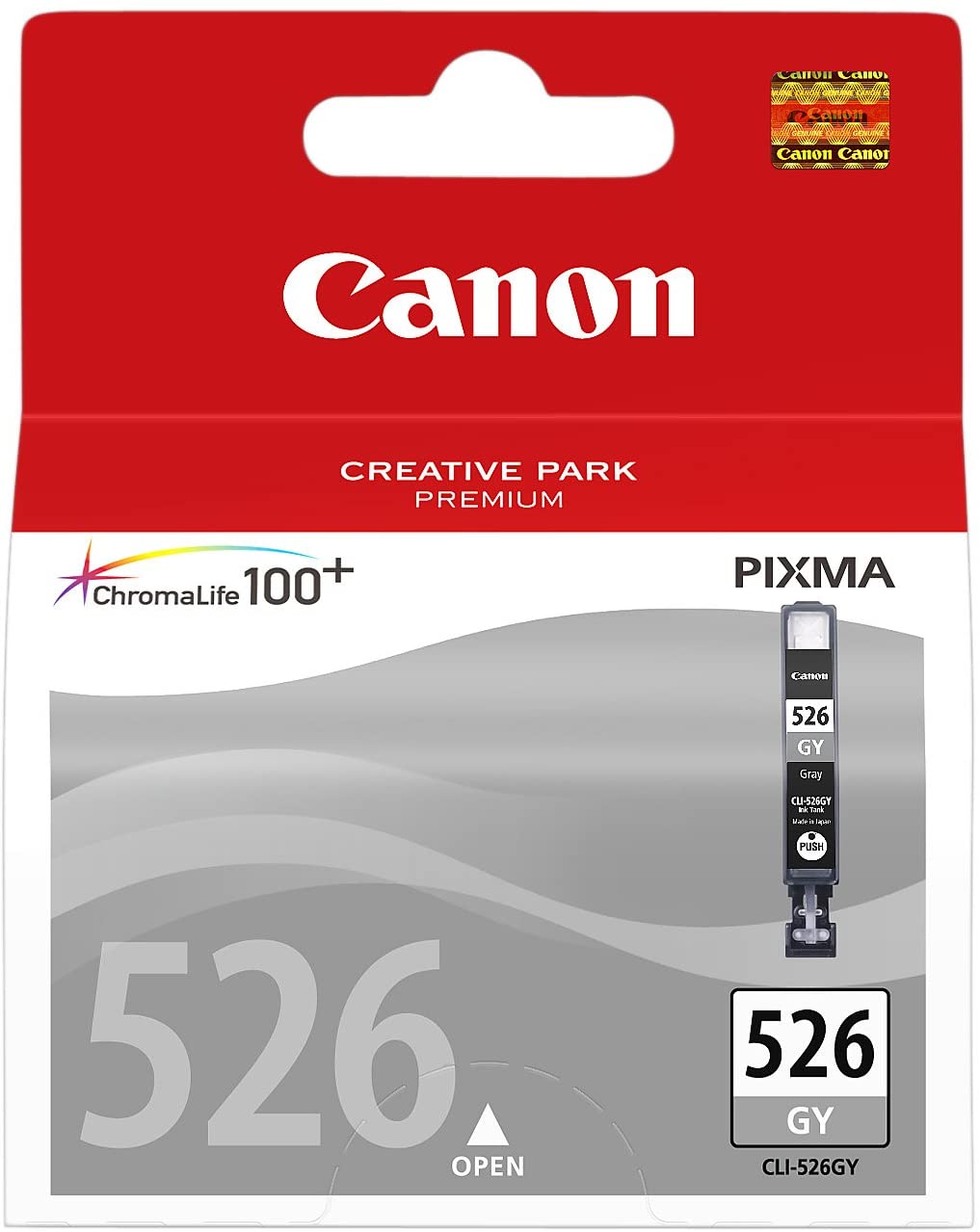 Canon CLI-526GY Grey Ink Cartridge - Genuine Printer Ink Cartridge - Compatible with PIXMA MG Printers, Standard