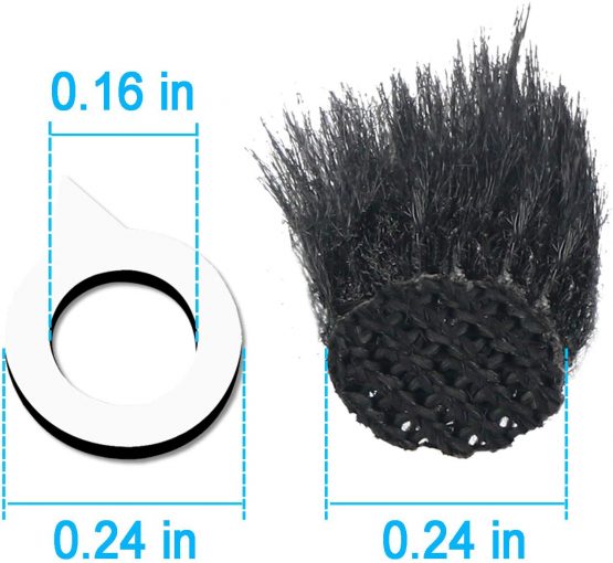 Camera Mic Windscreen, 10 PCS Fur Wind Muff Wind Cover for Sony RX1 RX10 RX100 Digital Compact Cameras Built-in Microphone Outdoor Wind Filter by YOUSHARES - Image 4