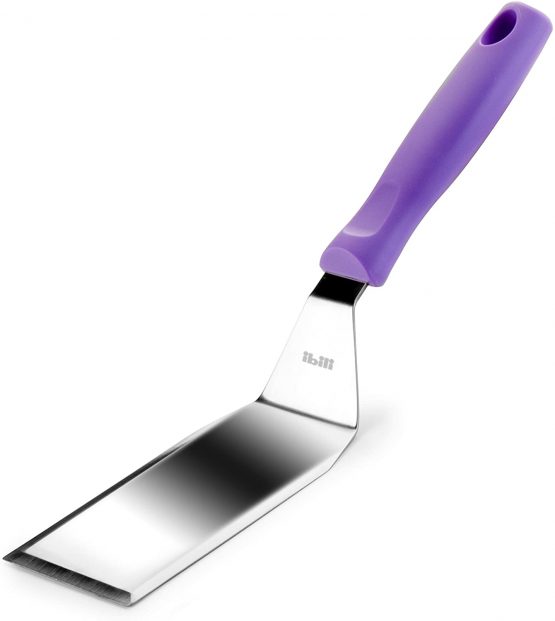 IBILI Scraper Rectangular 25x7 cm, Stainless Steel, Silver/Purple, 25 x 17 x 4 cm