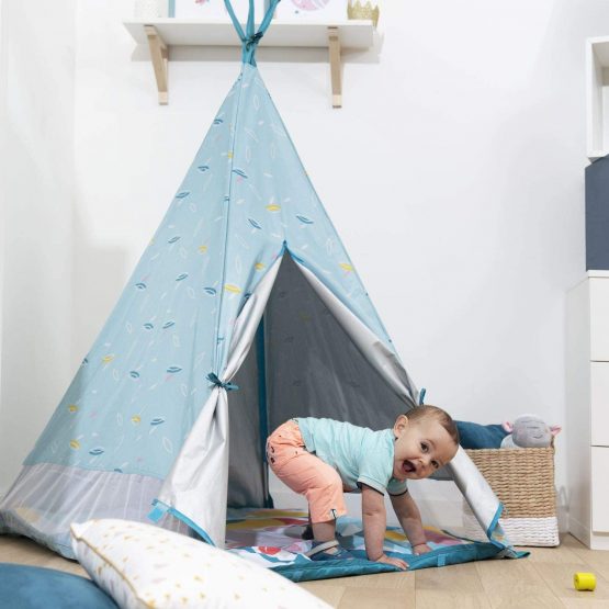 Badabulle Indoor or Outdoor Tipi | Tepee | Teepee Tent, baby tent with anti UV sun protection, UPF 50+ - Image 3