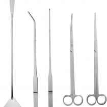 Stainless Steel Aquarium Aquascaping Kit Aquarium Tank Aquatic Plant Tools Sets Tweezers Scissor Spatula - 5 Tools