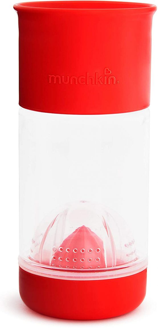 Munchkin Miracle 360 Fruit Infuser Sippy Cup, 14 oz/414 ml, Red - Image 3