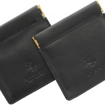 Pack of 2 Visconti Leather Snap Top Purses CP7 Black
