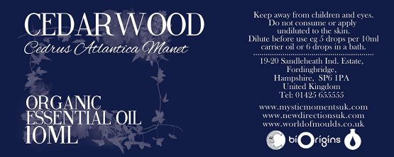 Mystic Moments | Cedarwood Organic Essential Oil - 10ml - 100% Pure - Image 2