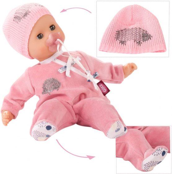 Gotz 1920531 Muffin Hedgehog Soft-Body-Doll - 33 cm Baby-Doll Without Hair And Blue Sleeping-Eyes - Suitable For Children Over 18 Months - Image 2