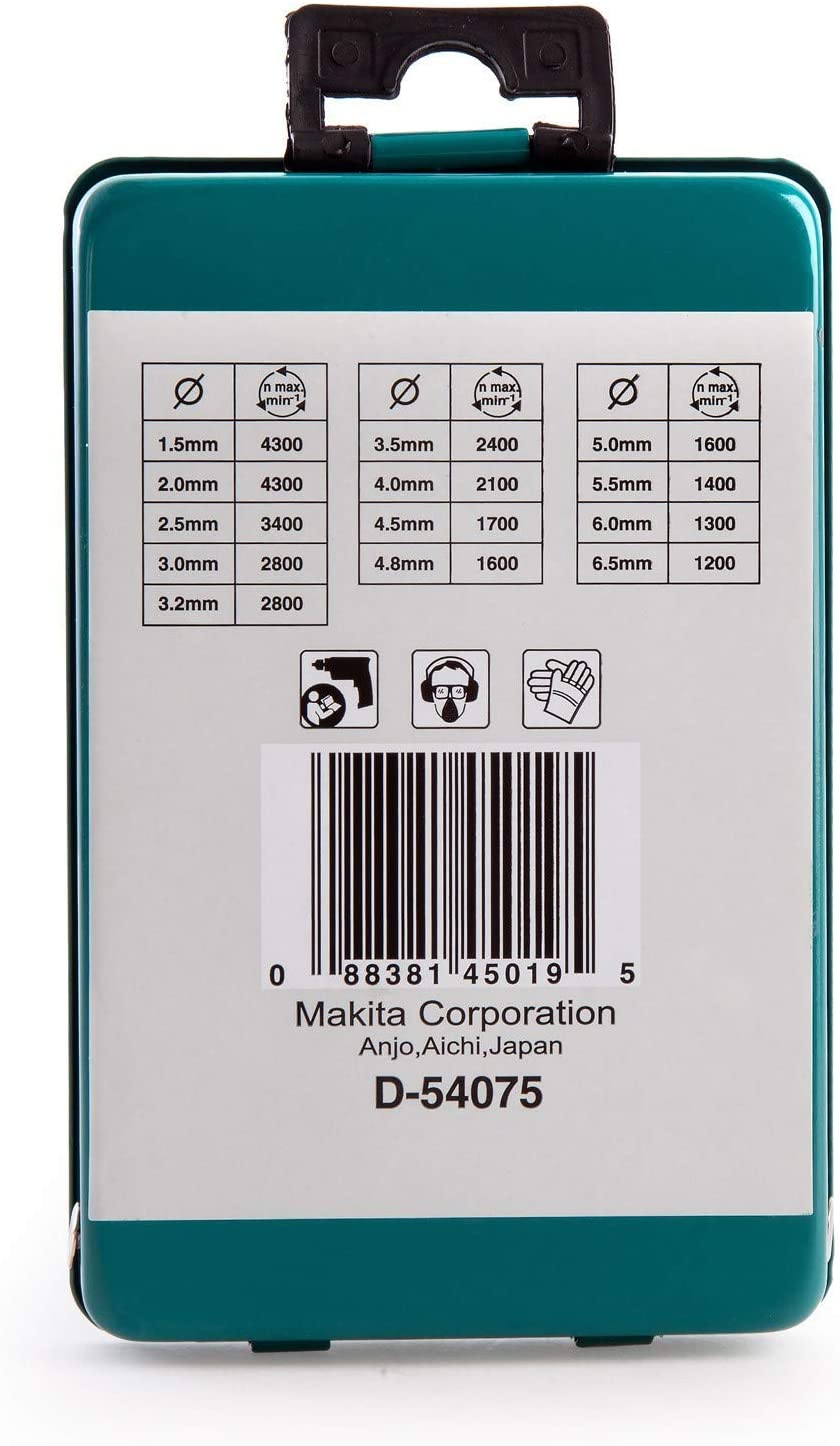 Makita D-54075 13 Piece HSS-R Multi-Pack, Multi-colour, 6.5 millimeters - Image 3