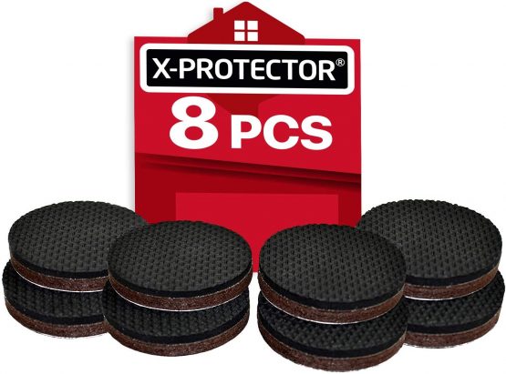 Furniture Pads X-PROTECTOR - Non Slip Pads - Premium 8 pcs 50mm - Floor Protectors - Rubber Feet for Furniture Feet – Ideal Floor Protector Pads for Keep in Place Furniture. Stop Your Furniture!