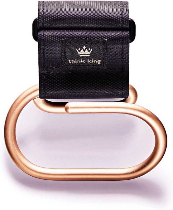 Jumbo Swirly Hook Black/ Gold Stroller Accessory
