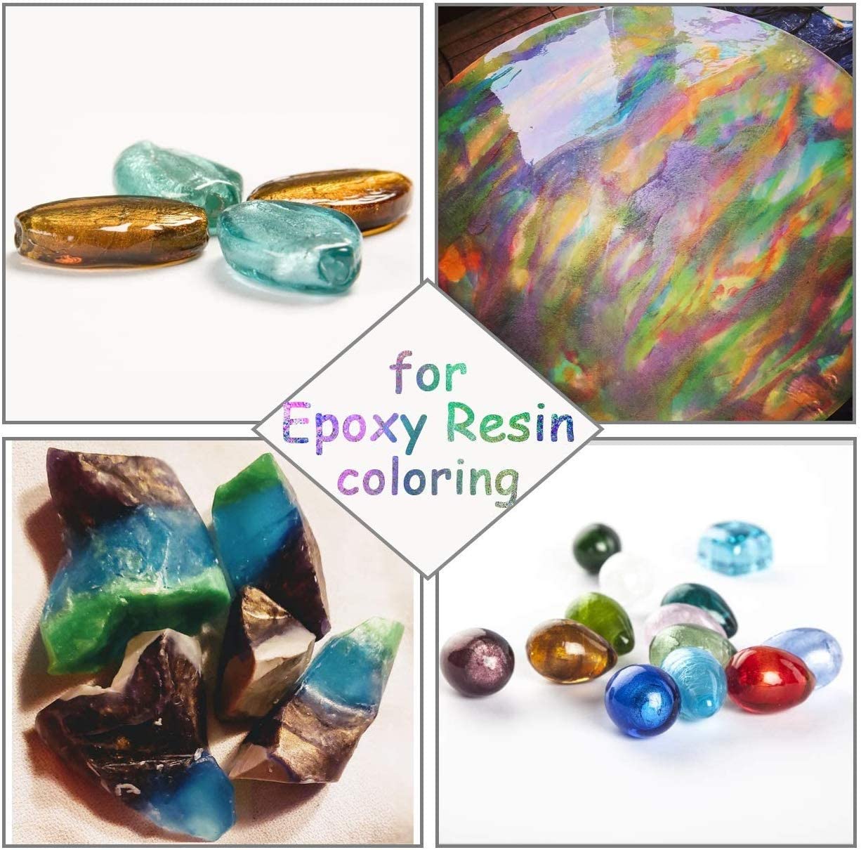 32 Colors Mica Powder, Mica Pigments Shimmery Powder in Jars, Epoxy Resin for Bath Bomb Lip Gloss - Image 4