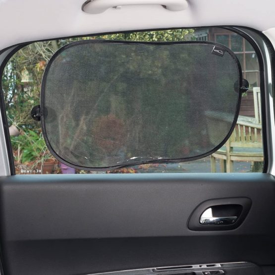 Auto Companion 2pcs Car Window Sun Shades - Universal Baby Car Sunshades - Blocks Harmful UV Rays Sun Glare Heat - Protection for Your Kids-No suction cups needed - Image 2
