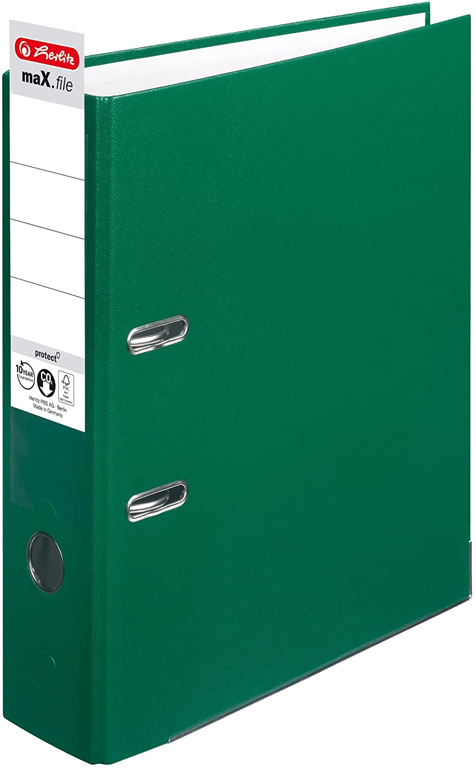 Herlitz 5480306 Lever Arch File A4 8 cm Grün, dark green - Image 2