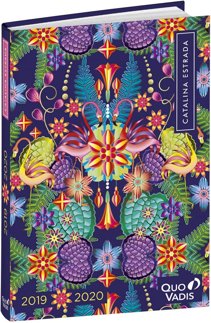 School Diary 1 Day/Page 2019-2020 Catalina Striped, 12 x 17 cm, Flamenco Design, Flamingo