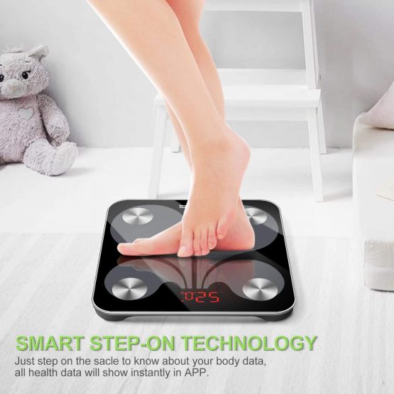 Bluetooth Body Fat Scales, USB Rechargeable Digital Weight Bathroom Scales, CHWARES Smart APP for BMI Scale 13 Body Data, 180kg/396lbs/28st, Smart Digital Bathroom Weighing Scale, Body Fat Scale - Image 4