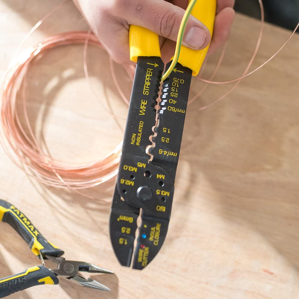 Stanley STHT0-75414 Standard Crimping Pliers 220mm, Black - Image 4