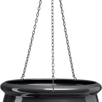 Emsa 501872 SIENA NOBILE hanging planter, ø 26 x 19 cm, anthracite