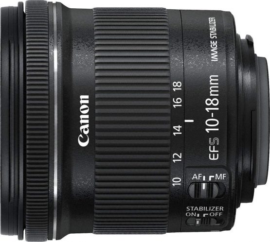 Canon EF-S10-18 mm f/4.5-5.6 IS STM Lens - Black - Image 2