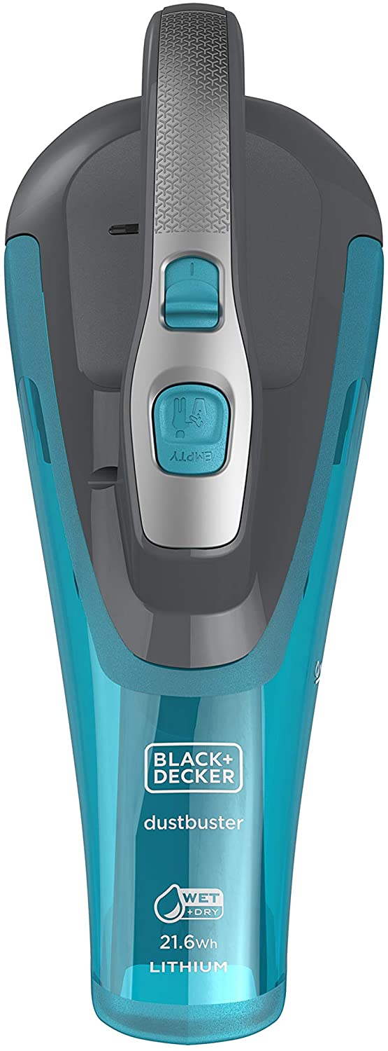 Black & Decker WDA320J-QW WDA320J-QW-Aspirador de Mano GEN 9,5 con accesios para líquidos y sólidos 10,8 2Ah. Boquilla extensible y cepillo. Cargador tipo Jack