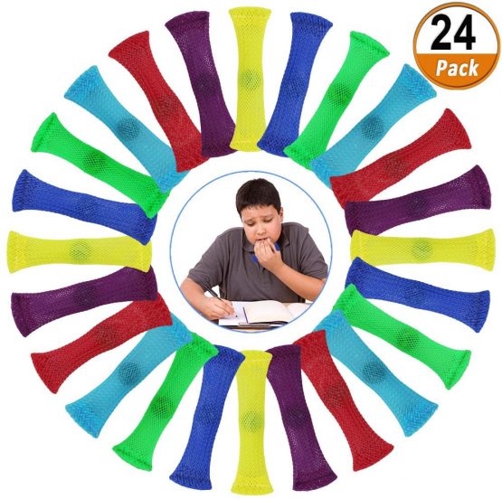 24 Pack Fidget Toys for Sensory Anxiety, Fidgets Stress Anxiety Relief Toys Marble Fiddle Toys Helps with Autism ADHD OCD for Children and Adults