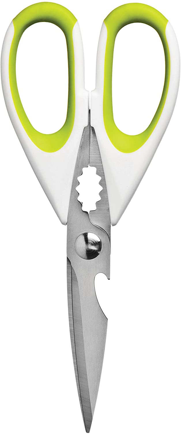 Premier Housewares Zing Scissors - Lime Green, Lime Green/White, H2 x W23 x D9cm
