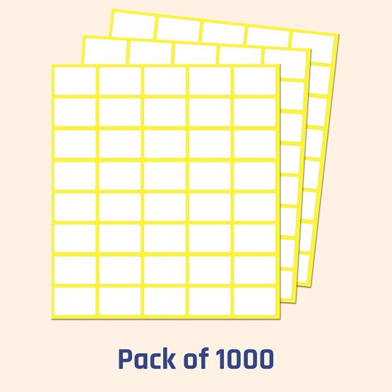 20 x 13 mm, 1000 Pack, Matte White Sticky Labels Stickers - for Price Labels - Image 3