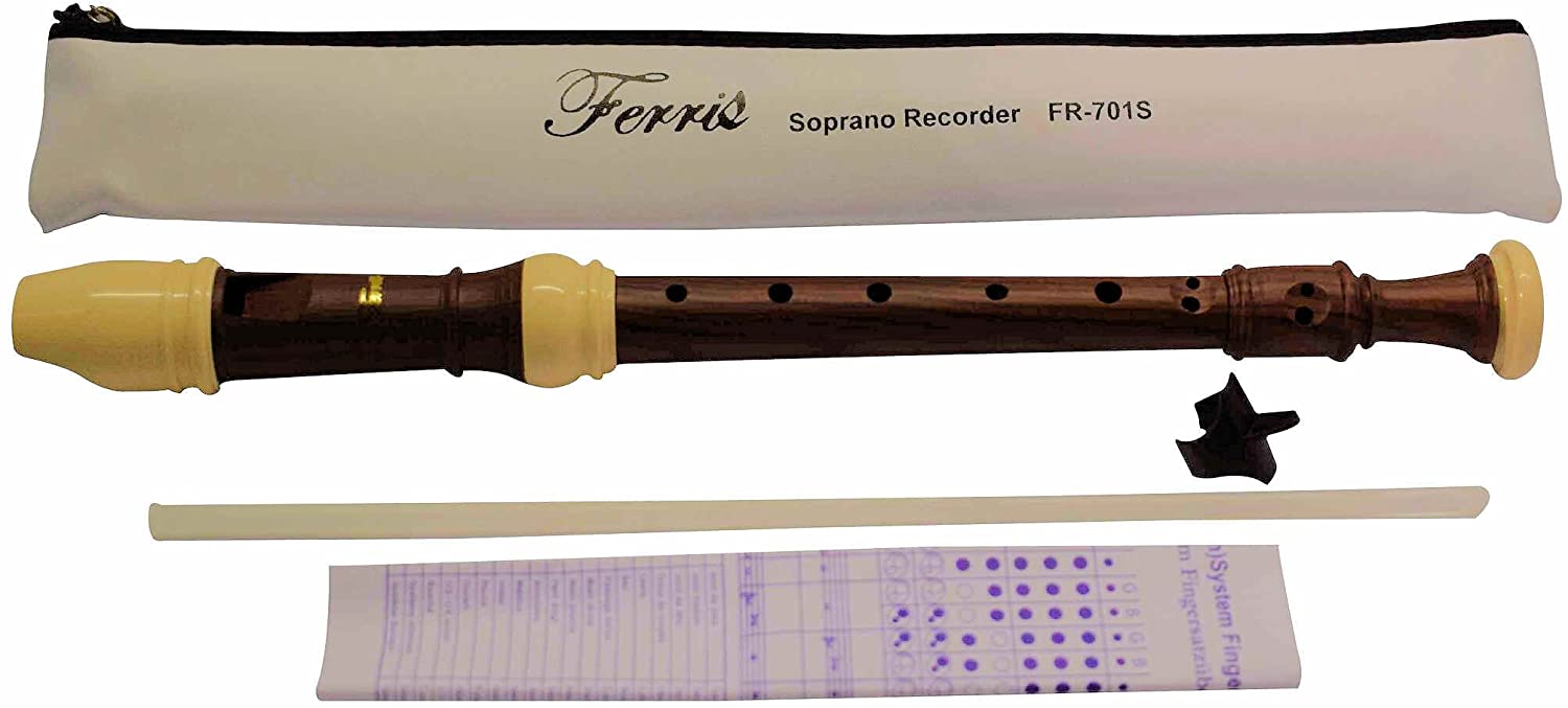 Ferris FR701S Soprano Recorder, Ivory