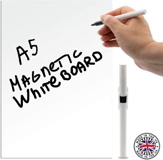 TMS Fridge Whiteboard A5, Small Whiteboard Fridge Magnet and Dry Wipe Memo Board for Notes or Reminders - use as Kitchen Notice Board, Magnetic Weekly Planner, Mini White Board or Dry Erase To Do List - Image 2