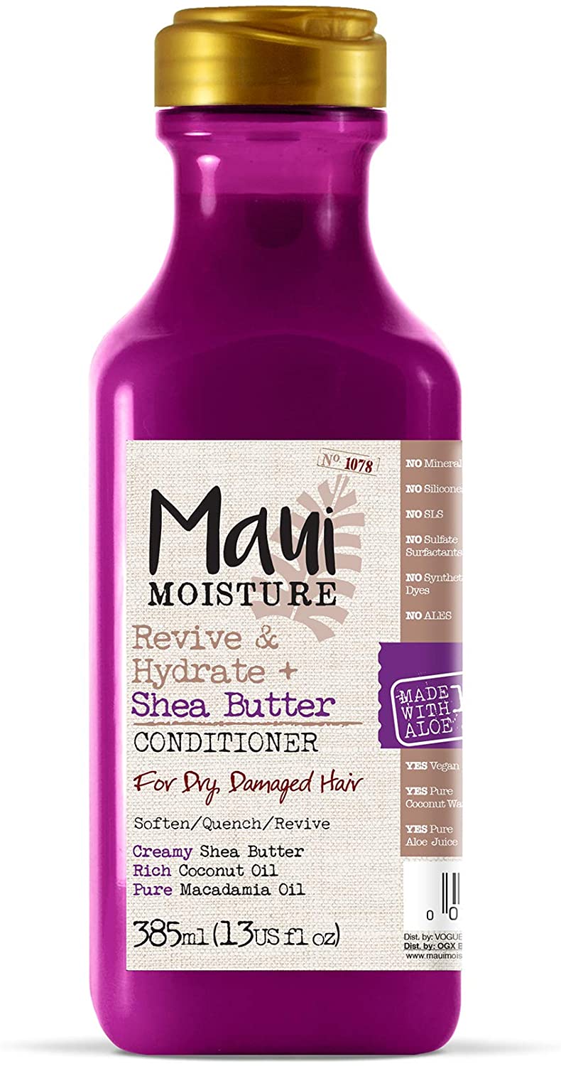 Maui Moisture Shea Butter Conditioner for Dry Damaged Hair, 385ml