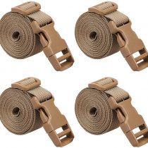 Magarrow Luggage Straps Adjustable Travel Accessories Suitcase Travel Buckle Belt Non-Slip Packing Belt (Brown- 4pcs)