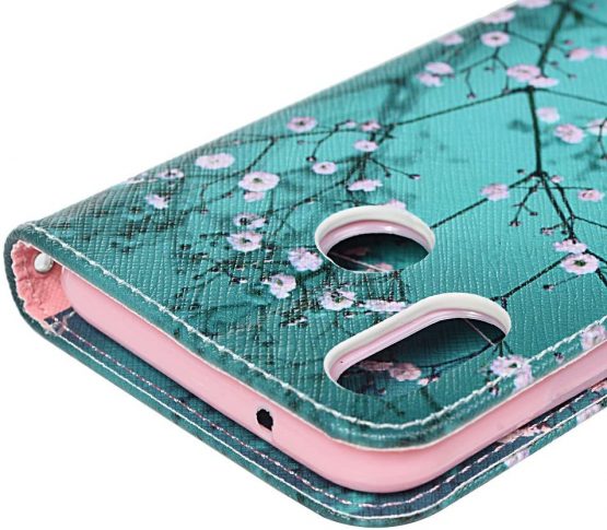 Huawei P20 Lite Case, PU Leather Flip Notebook Wallet Case with Magnetic Closure Stand Card Holder ID Slot Money Pouch Folio TPU Bumper Protective Skin Case Cover for Huawei P20 Lite Kapok - Image 3