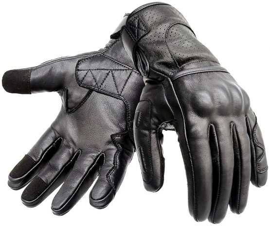 Hand Fellow Premium Leather Motorbike Motorcycle Gloves Touch Screen Gloves with Knuckle Protection Racing gloves Riding Gloves (Medium)