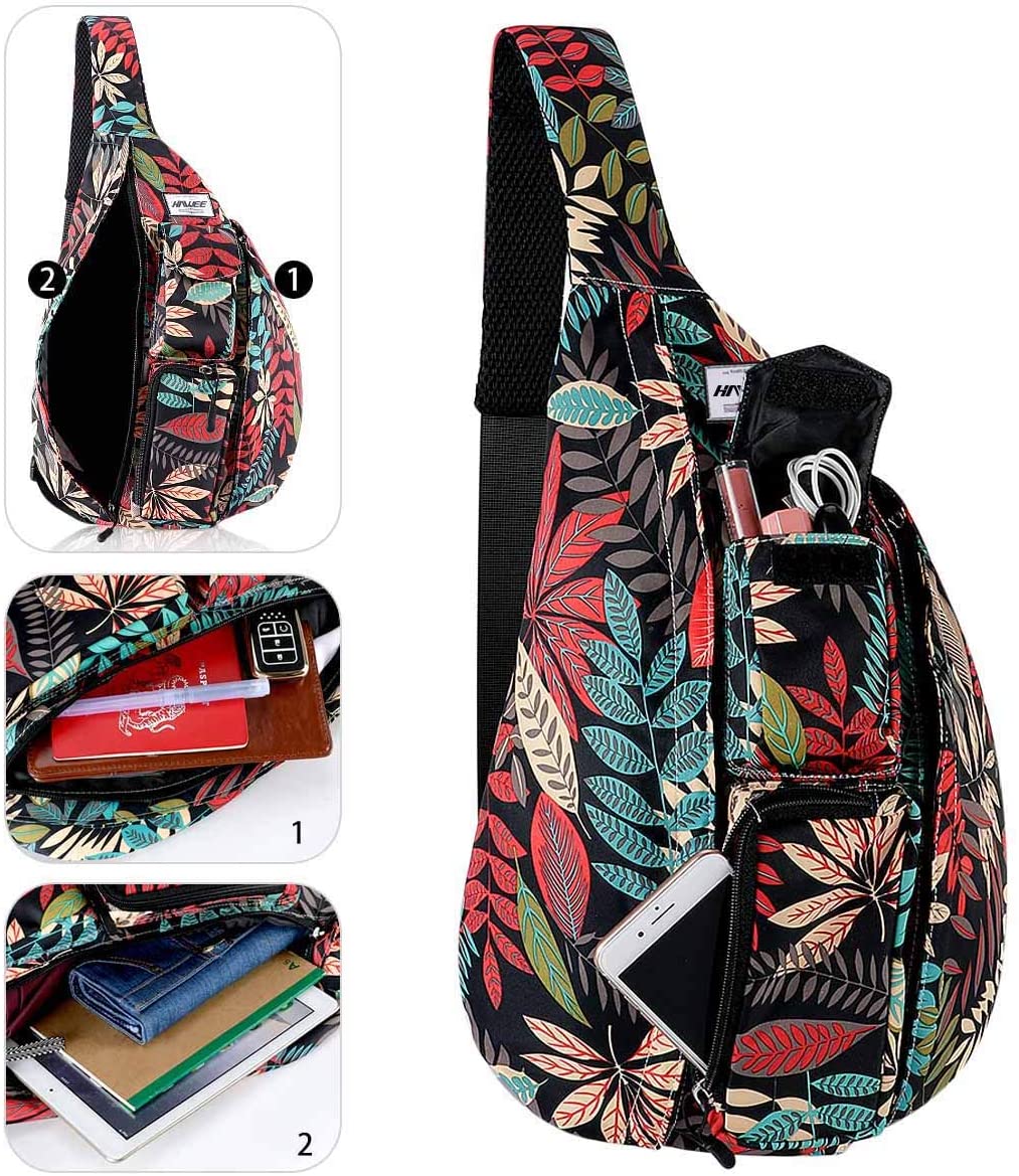 HAWEE Sport Sling Backpack Travel Chest Shoulder Bag Crossbody Daypack Casual for Men Women Teens Work Travel Study Outdoor Climbing Hiking Running - Image 3