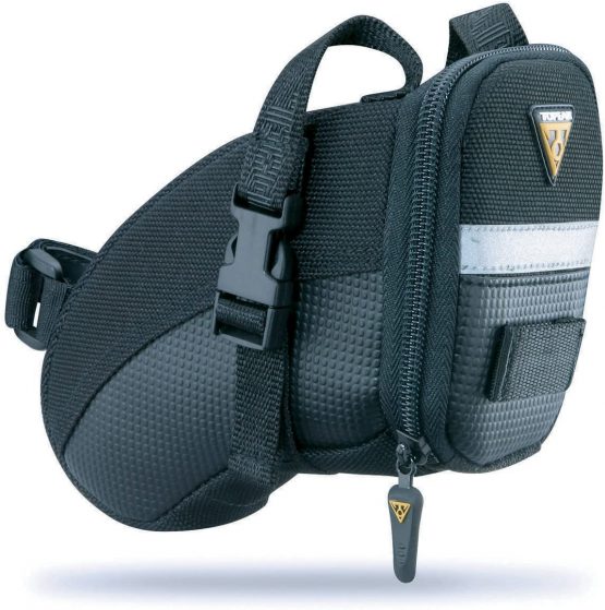 Topeak Aero Wedge Pack Saddle Bag, Strap Fit, Small, Black