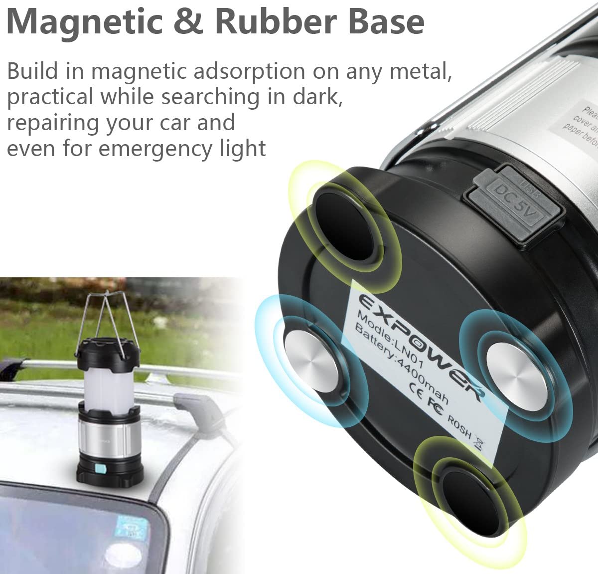 Expower Ultimate Rechargeable LED Lantern and 4400mAh Power Bank - Image 4