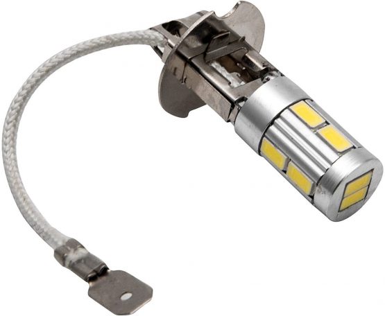 MASO 12V H3 5630 SMD LED Fog Light Bulbs 6000K 10 LEDs Super Bright White Fog Lights Daytime Running Lights Headlights for Auto(Pack of 2) - Image 3