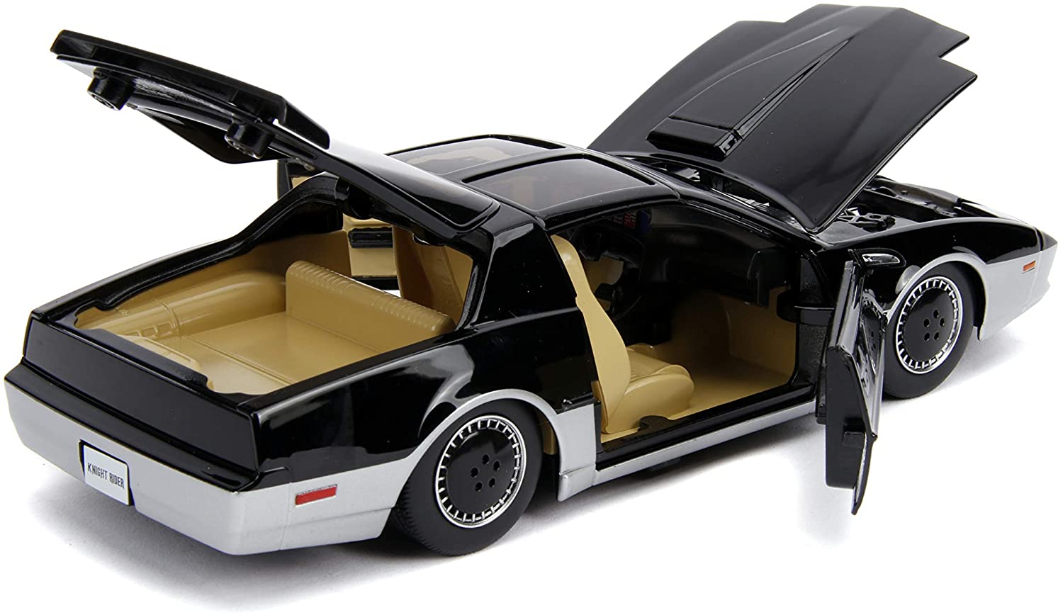 Jada 31115 Hollywood Rides 1:24 Knight Rider K.A.R.R with Working Lights, Black - Image 3