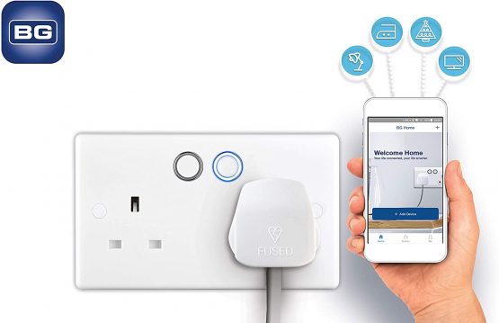 BG Electrical 822/HC-01 Smart Power Socket, Alexa Compatible Double 13 Amp, White Moulded - Image 3